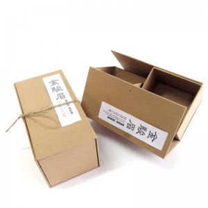 Niestandardowe sztywne pudełko papierowe Kraft do pakowania torebek herbaty